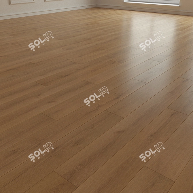 Title: 160 Hrast Tresa Parquet Laminate 3D model image 2