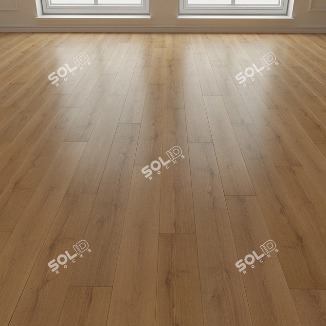 Title: 160 Hrast Tresa Parquet Laminate 3D model image 3