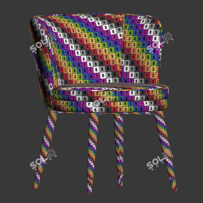 Elegant Eichholtz Grenada Dining Chair 3D model image 5