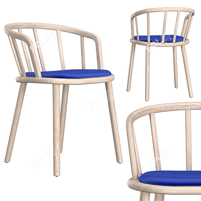 Pedrali NYM 2835 Armchair | Italian Outdoor Furniture 3D model image 5