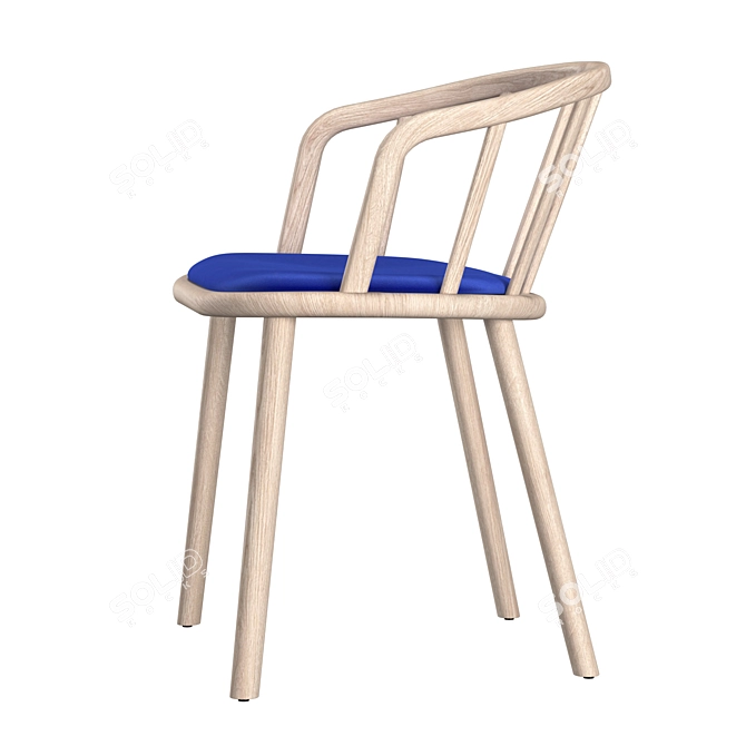 Pedrali NYM 2835 Armchair | Italian Outdoor Furniture 3D model image 1