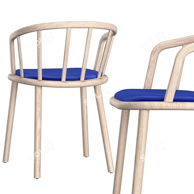 Pedrali NYM 2835 Armchair | Italian Outdoor Furniture 3D model image 2