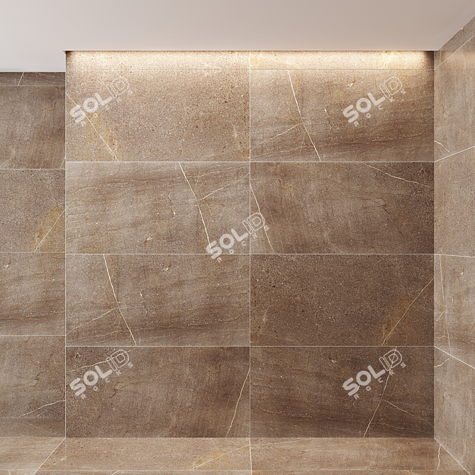 Italon Contempora Carbon Tile: Modern Elegance 3D model image 1