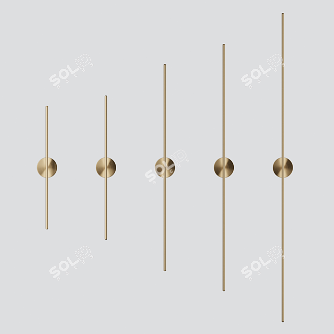 Skandi Minimal 05 Wall Light 3D model image 2