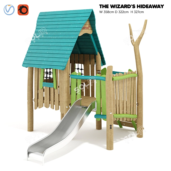 Wizard's Hideaway Playset 3D model image 1