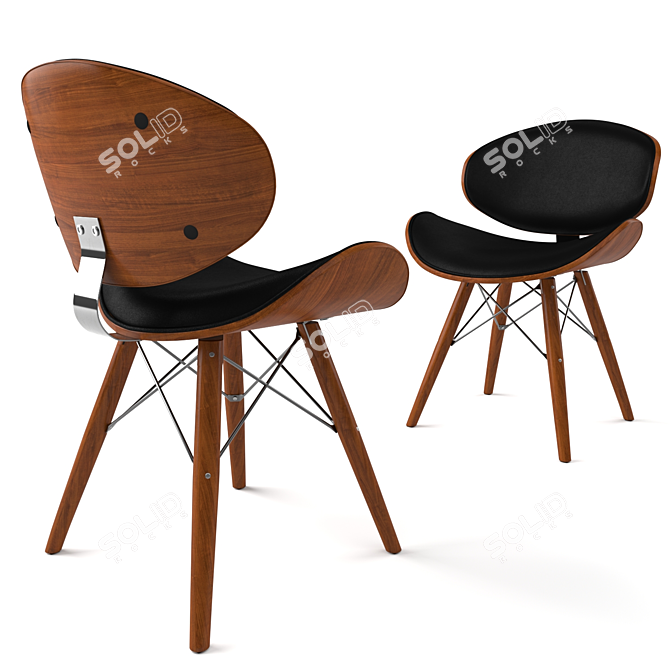 Florida M PU Chair - Modern Design, Premium Quality 3D model image 2