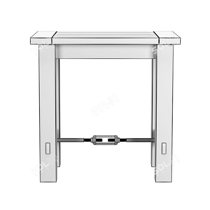 Compact Benchwright 22" End Table 3D model image 5