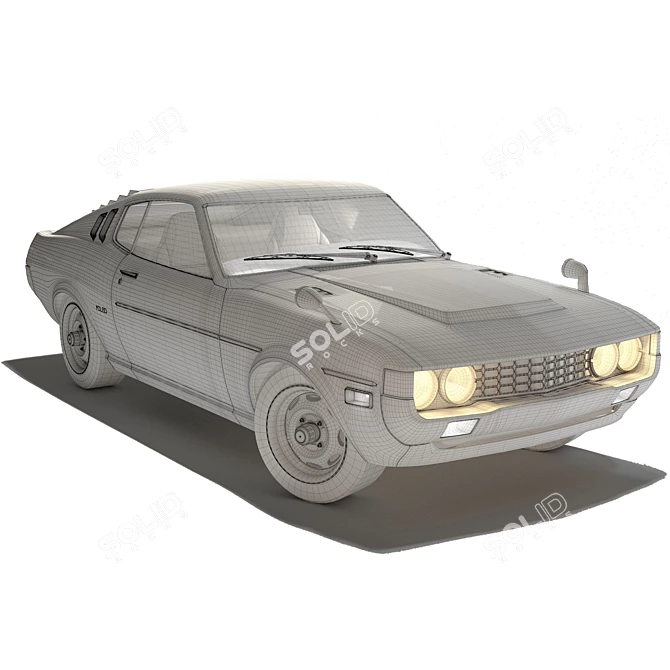 Sleek Toyota Celica Liftback: 3D-Modeled & High-Res Textures 3D model image 5