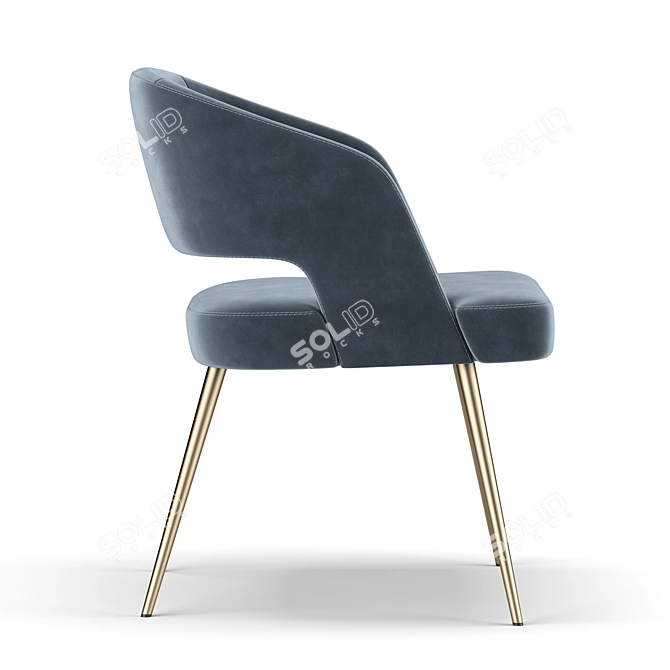Elegant Thalis Chair 3D model image 4