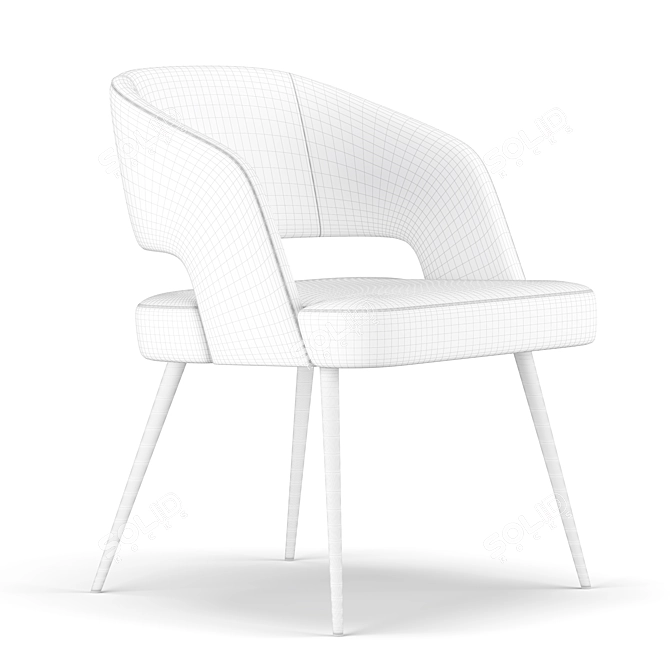 Elegant Thalis Chair 3D model image 5