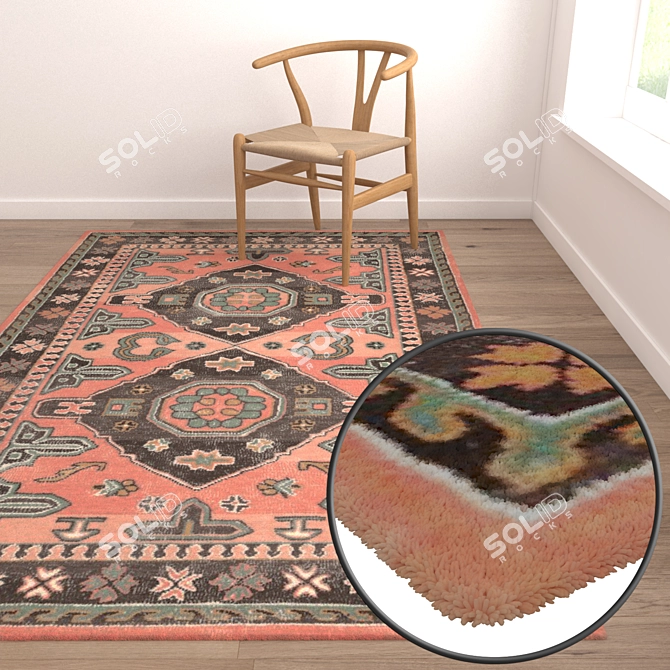 Luxury Carpets Set 3D model image 5