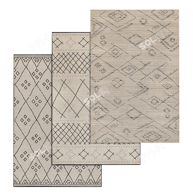 Luxury Carpet Assortment 1491 3D model image 1