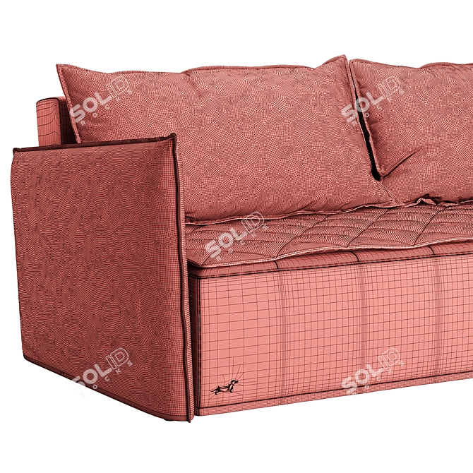 JOY Sofa: Comfortable and Stylish Transformation 3D model image 5