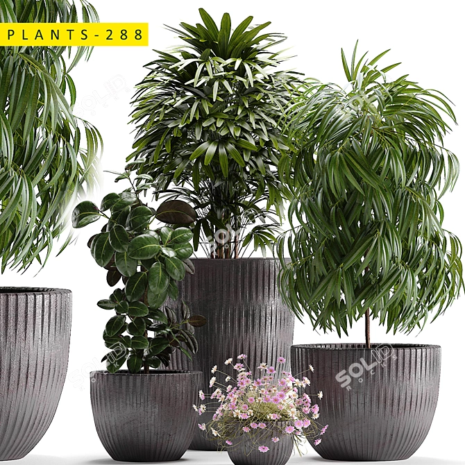 Lush Greenery Collection - 288 Varieties 3D model image 1