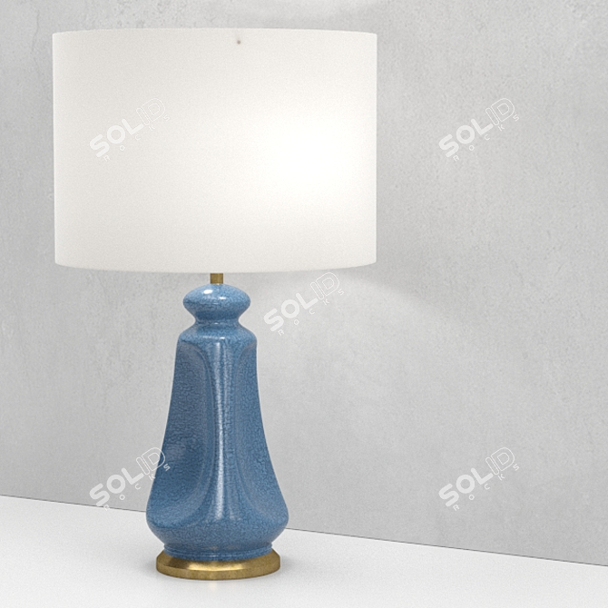 Elegant Kapila Table Lamp 3D model image 2