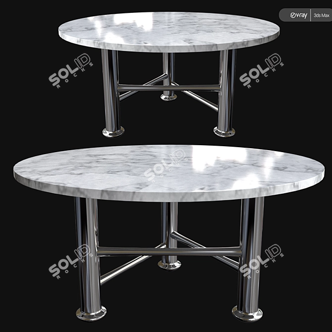 Modern Gervasoni NEXT Table 3D model image 1