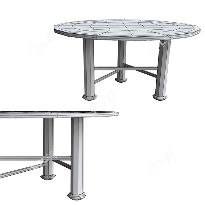 Modern Gervasoni NEXT Table 3D model image 3