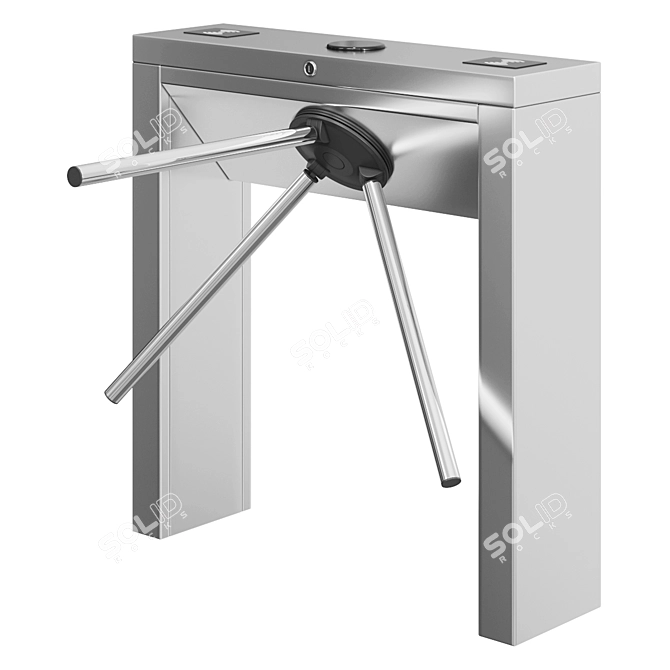 Sleek BLOKPOST Turnstiles: Modern Security Solution 3D model image 5