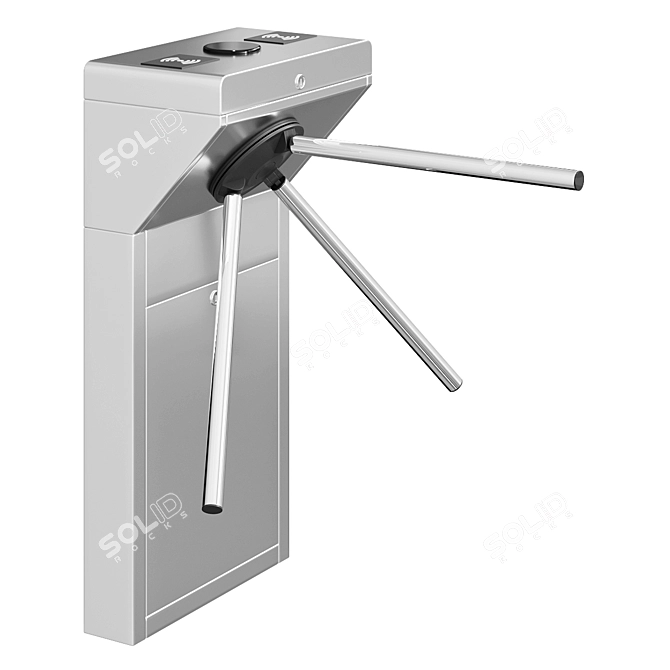 Sleek BLOKPOST Turnstiles: Modern Security Solution 3D model image 2