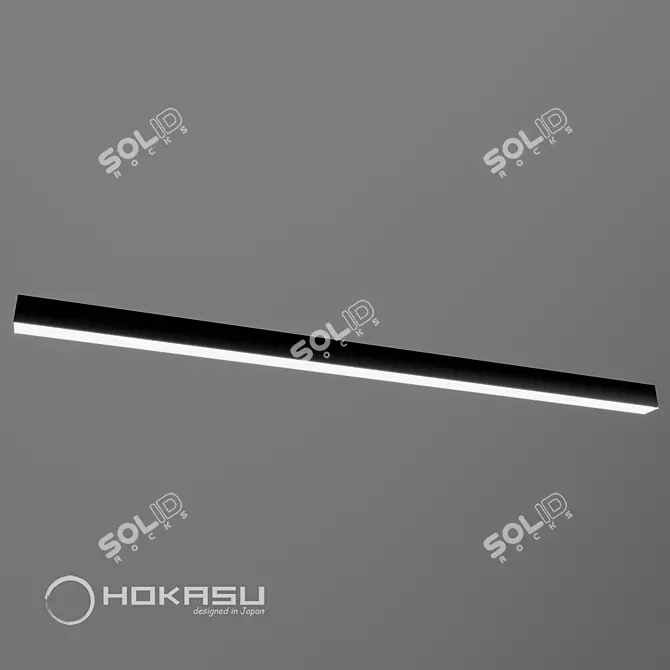 HOKASU 35/40 Up&Down Surface Mount Luminaire 3D model image 3