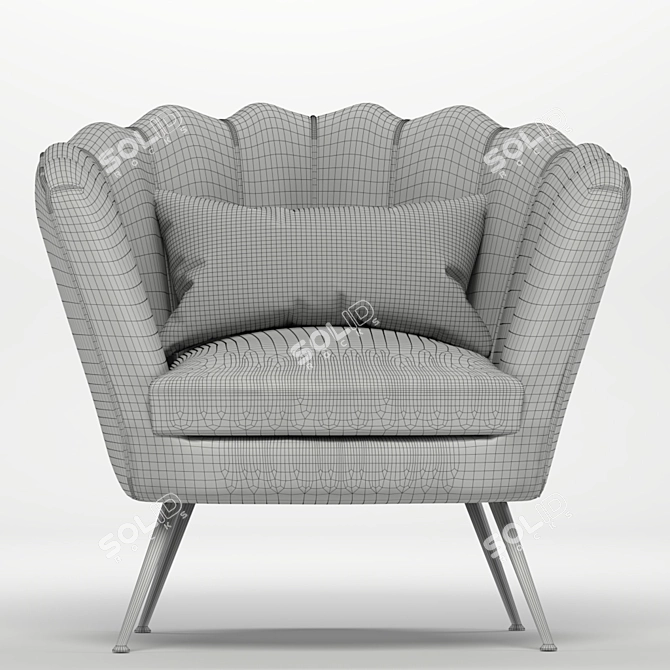 Sleek Tube Chair: Modern Comfort 3D model image 3