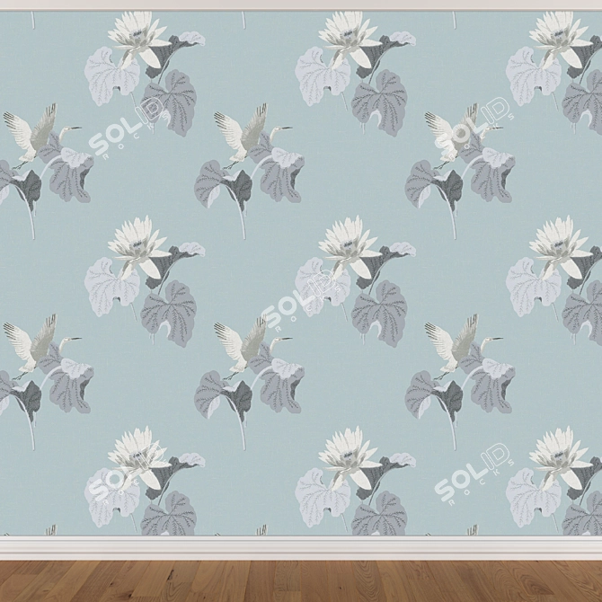Seamless Wallpaper Set 1203 3D model image 4