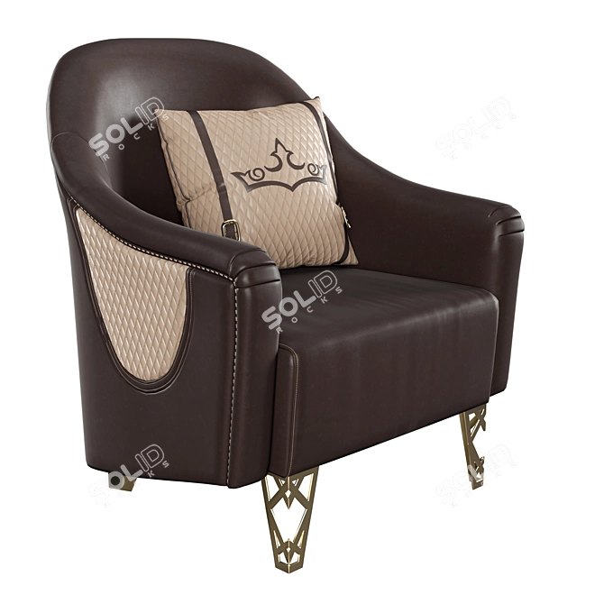 Luxurious Formenti Paradise Armchairs 3D model image 1
