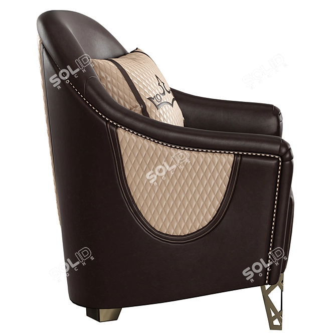 Luxurious Formenti Paradise Armchairs 3D model image 2