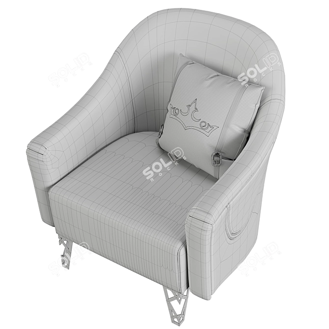 Luxurious Formenti Paradise Armchairs 3D model image 5