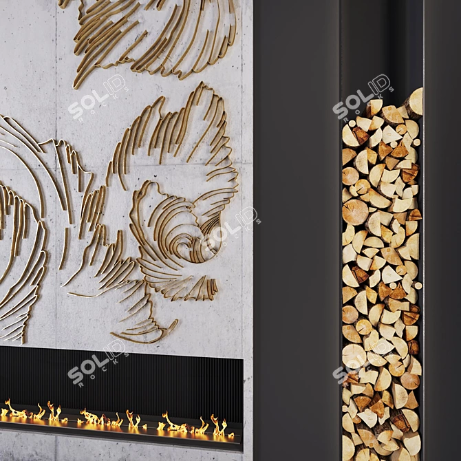 Modern Fire Petals 3D model image 3