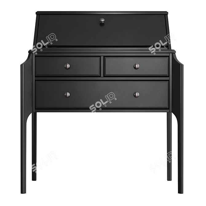 Elegant Secretaire: Le Visage 3D model image 2