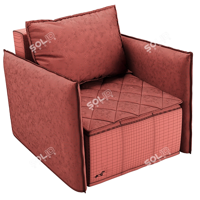 Comfortable JOY Armchair: Perfect for Relaxing 3D model image 5