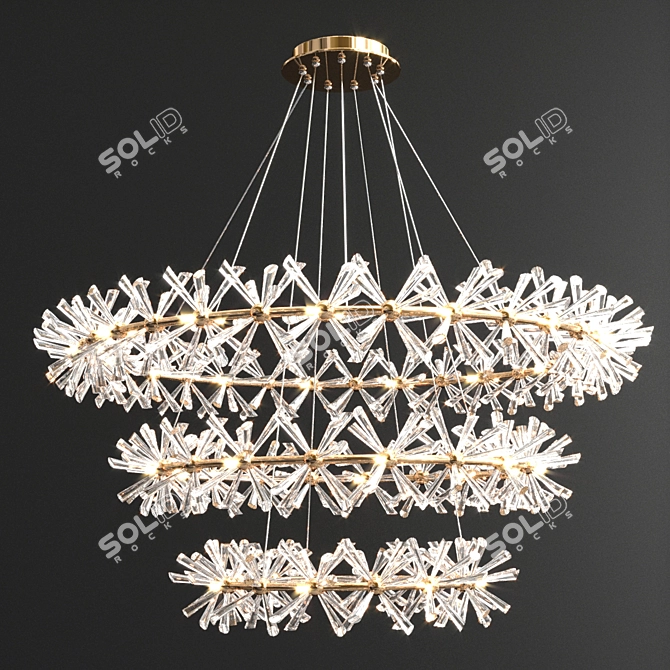 Luxury Chandelier Collection for Perfect Ambience 3D model image 2