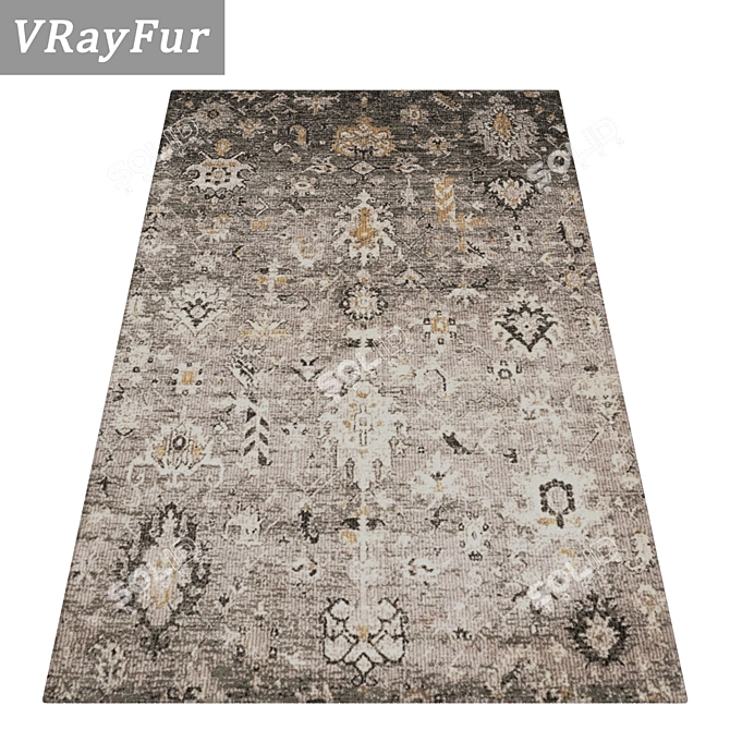 Versatile High-Quality Carpets Set 3D model image 2