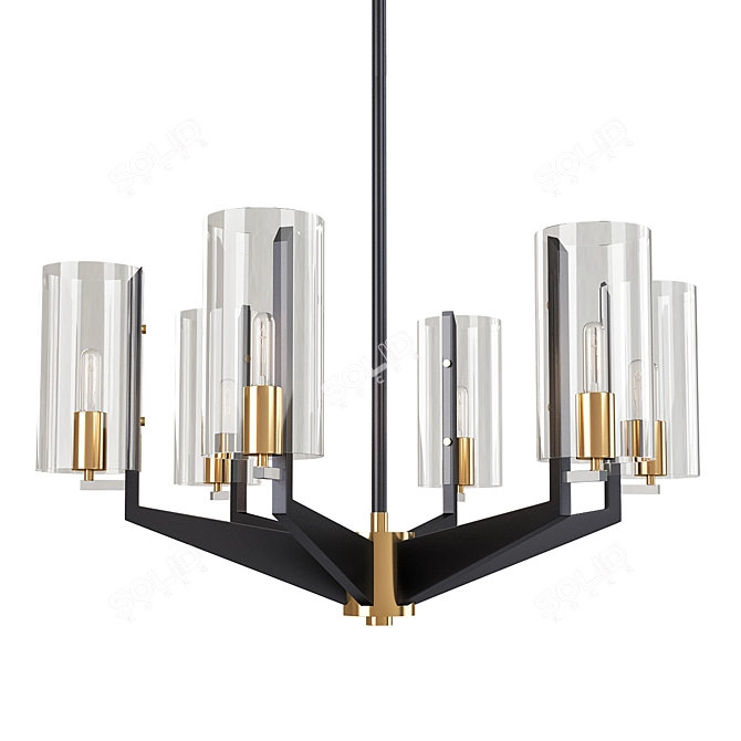 Blakeslee Chandelier - Elegant Illumination for Any Space 3D model image 1