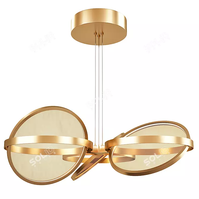 Elegant Palo Alto Chandelier - Illuminate in Style 3D model image 1