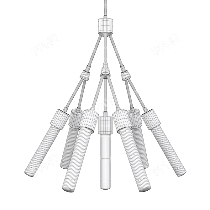 Elevate your space with the Stilt Chandelier 3D model image 2