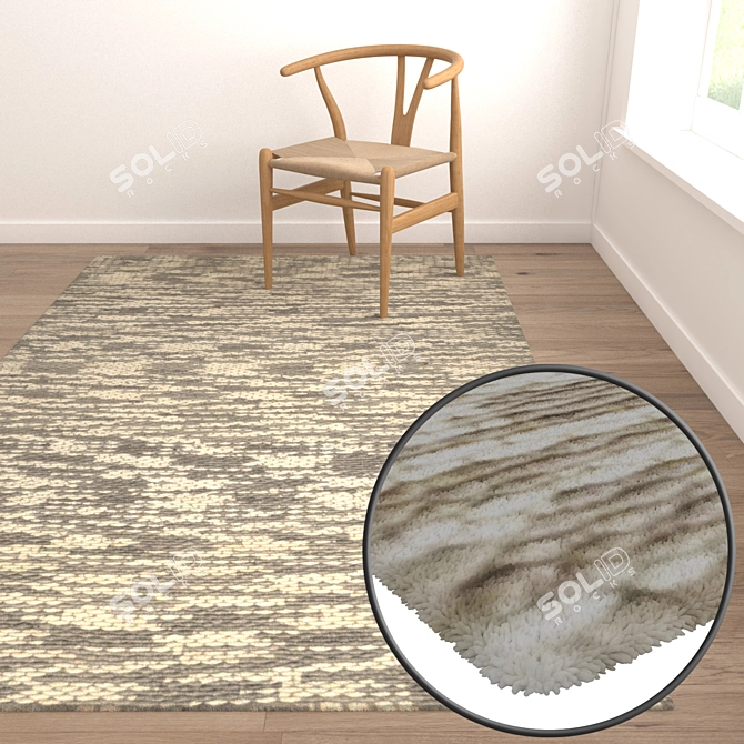 Luxury Carpet Set: High-Quality Textures & Multiple Variations 3D model image 5