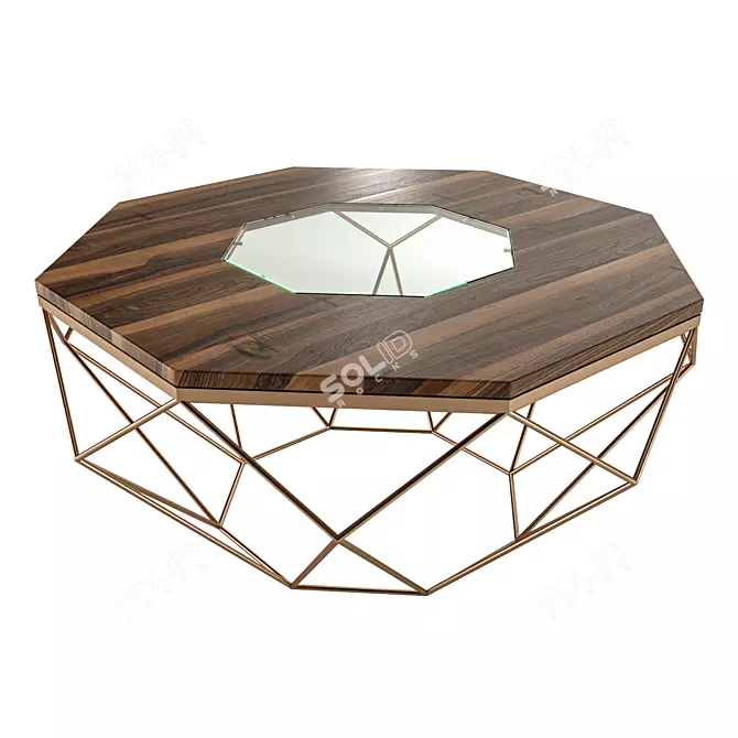 OctaTable: Stylish Octagonal Table 3D model image 2