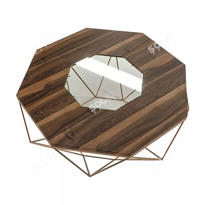 OctaTable: Stylish Octagonal Table 3D model image 3