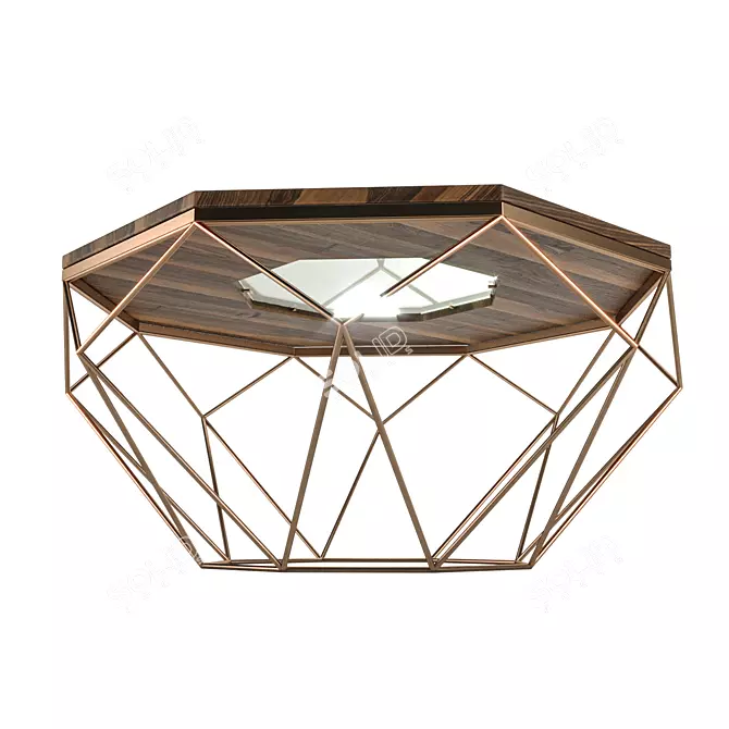 OctaTable: Stylish Octagonal Table 3D model image 4