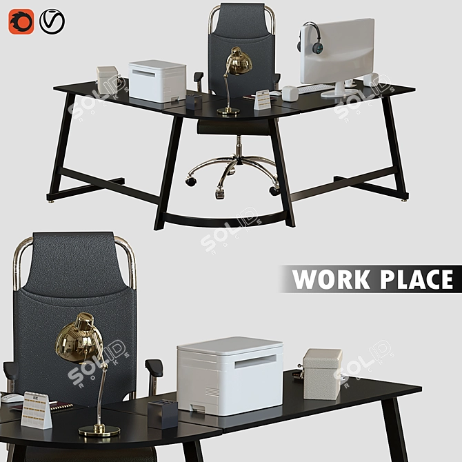 Ultimate Workspace Essentials 3D model image 1