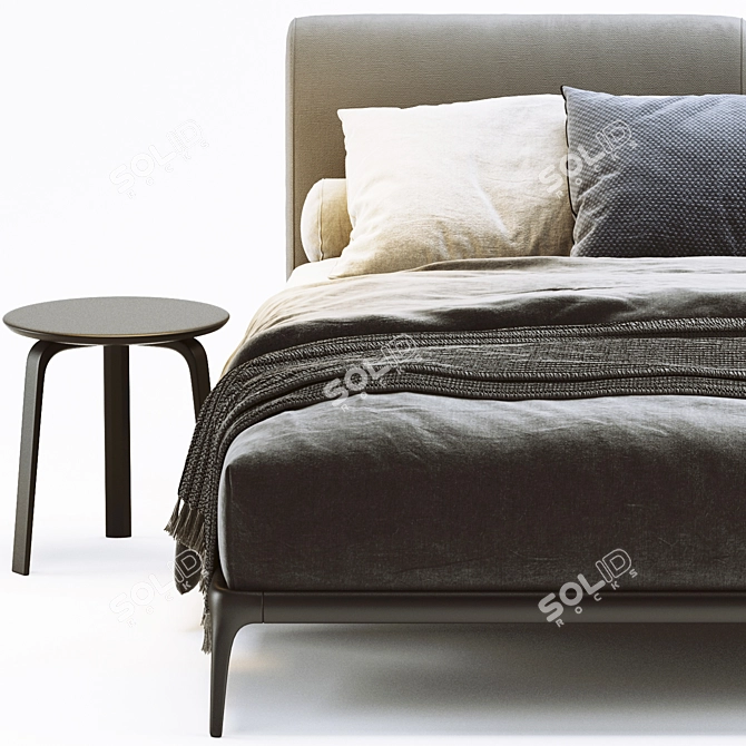 Elegant Poliform Park Bed 3D model image 3