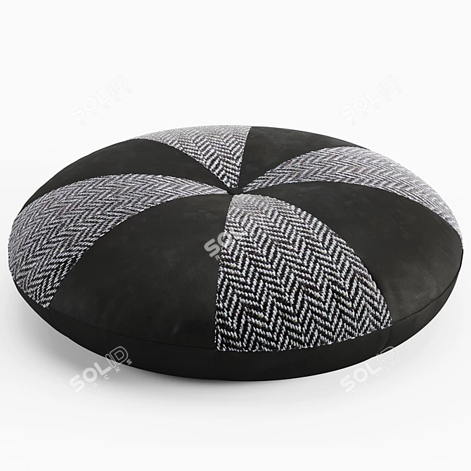 Echinoidea Ottoman: Stylish and Comfortable 3D model image 2