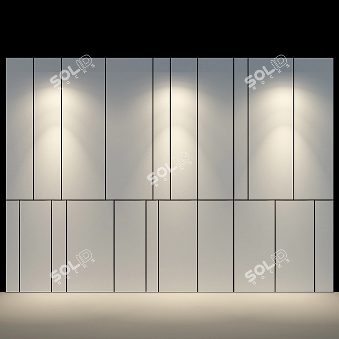 Stylish Studia 54 Wall Panel 3D model image 2