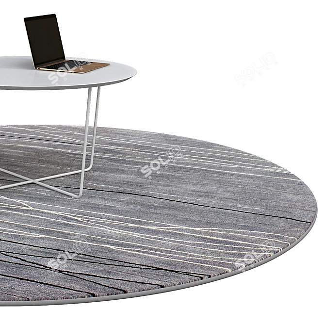 Elegant Circular Rugs | No. 067 3D model image 2