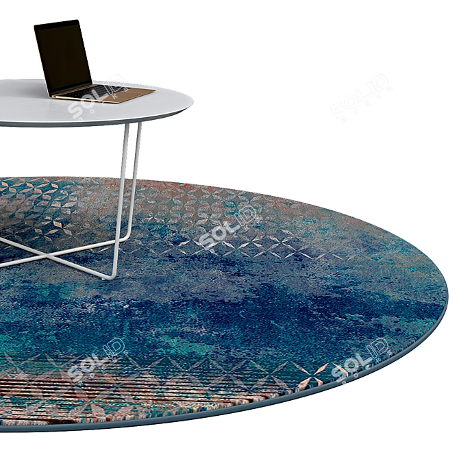 Elegant Circle Rugs | No. 068 3D model image 2