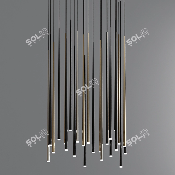 Modern Pendant Light Collection: Sleek, Stylish, and Versatile 3D model image 2