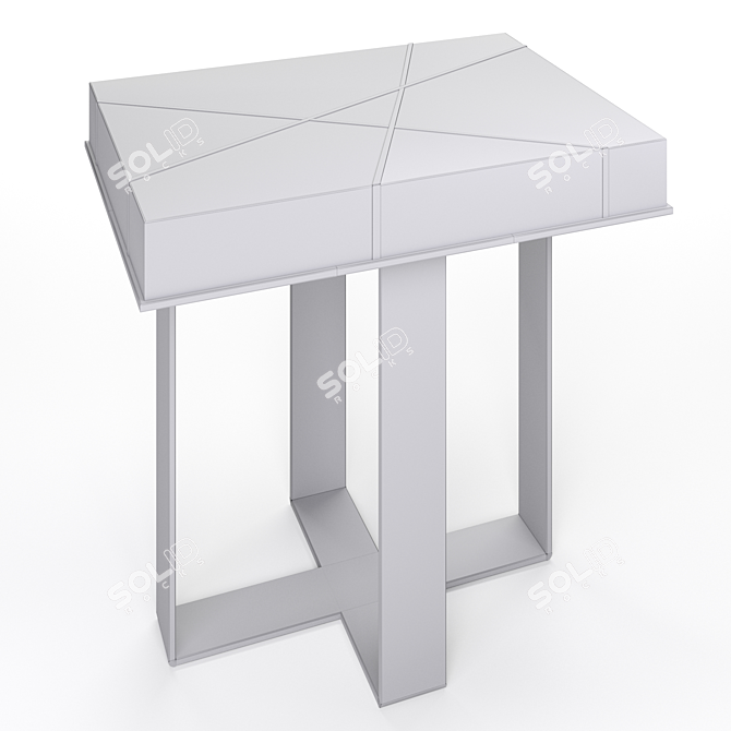 Stylish Starfall Oak Table 3D model image 3