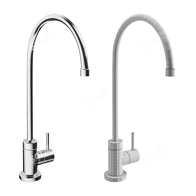 Filtered Water Dispenser Faucet 3D model image 4